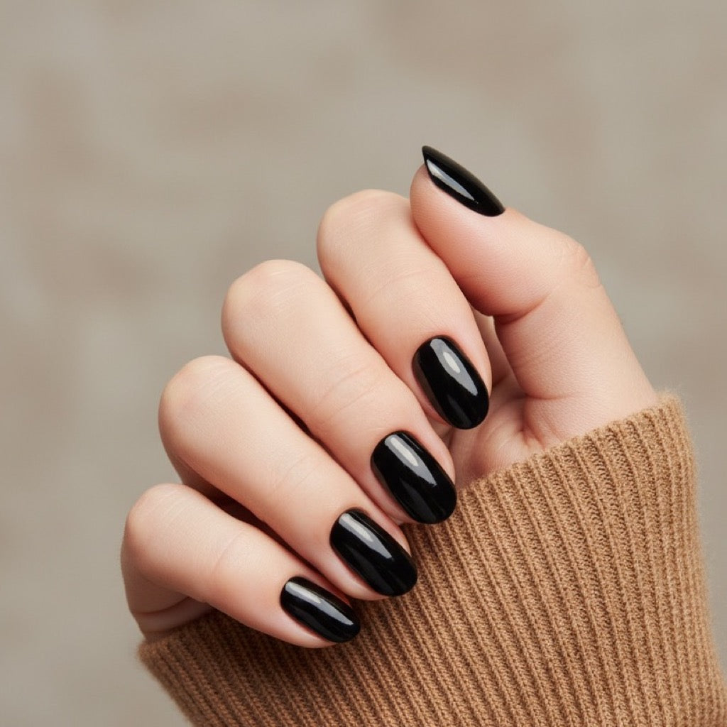 Onyx Press-On Nails NAILINK EVERYDAY press-on nails, worn fist view