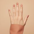 Peach Skin Press-On Nails NAILINK EVERYDAY press-on nails, five-finger view, 24 nails in 12 sizes