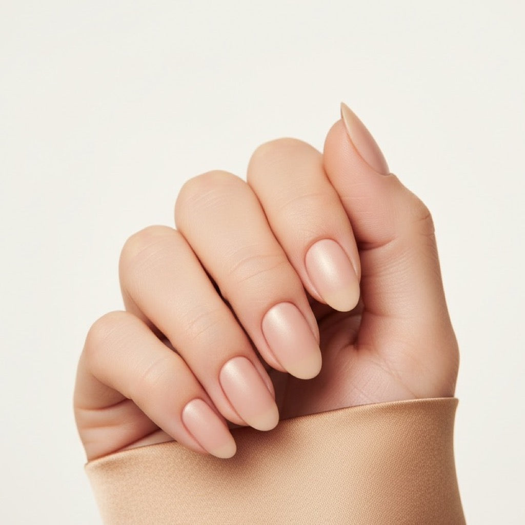 Soap Skin Press-On Nails NAILINK EVERYDAY press-on nails, worn fist view