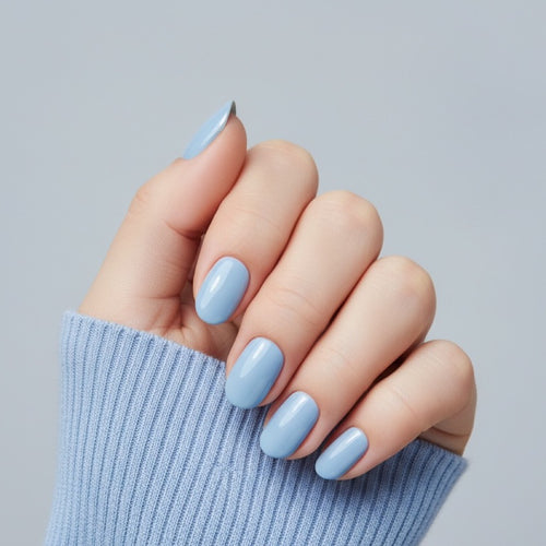 Bluebell Press-On Nails NAILINK EVERYDAY press-on nails, worn fist view