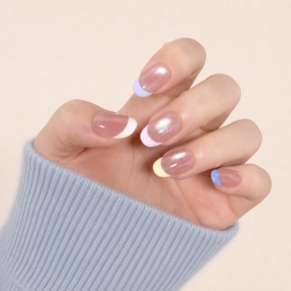 Nailink Pastel Cat-Eye French hover - NL-E-SA-C-02