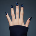 Midnight Cat Eye Press-On Nails NAILINK EVERYDAY press-on nails, five-finger view, 24 nails in 12 sizes