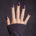 Amethyst Cat Eye Press-On Nails NAILINK EVERYDAY press-on nails, five-finger view, 24 nails in 12 sizes