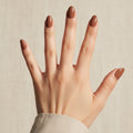 Mocha Press-On Nails NAILINK EVERYDAY press-on nails, five-finger view, 24 nails in 12 sizes