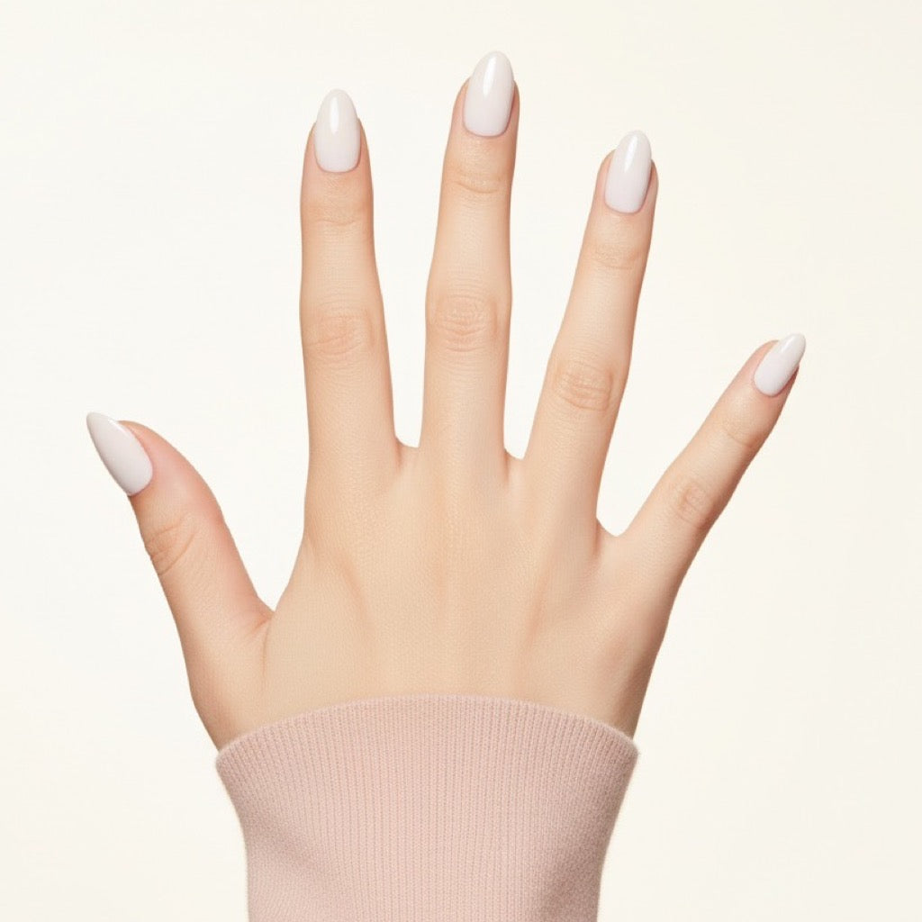 Cashmere Press-On Nails NAILINK EVERYDAY press-on nails, five-finger view, 24 nails in 12 sizes