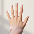 Pearl Sheer Press-On Nails NAILINK EVERYDAY press-on nails, five-finger view, 24 nails in 12 sizes