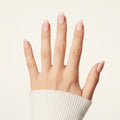 Milk Ombre Press-On Nails NAILINK EVERYDAY press-on nails, five-finger view, 24 nails in 12 sizes