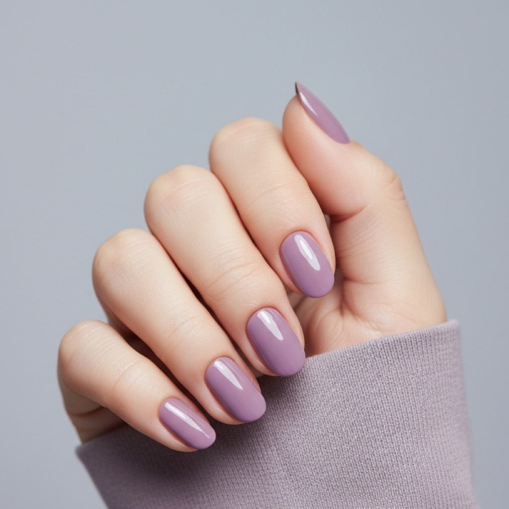 Lavender Haze Press-On Nails NAILINK EVERYDAY press-on nails, worn fist view