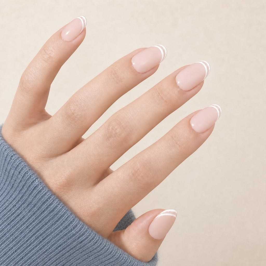 Nailink White Outline French main - NL-E-SO-F-04