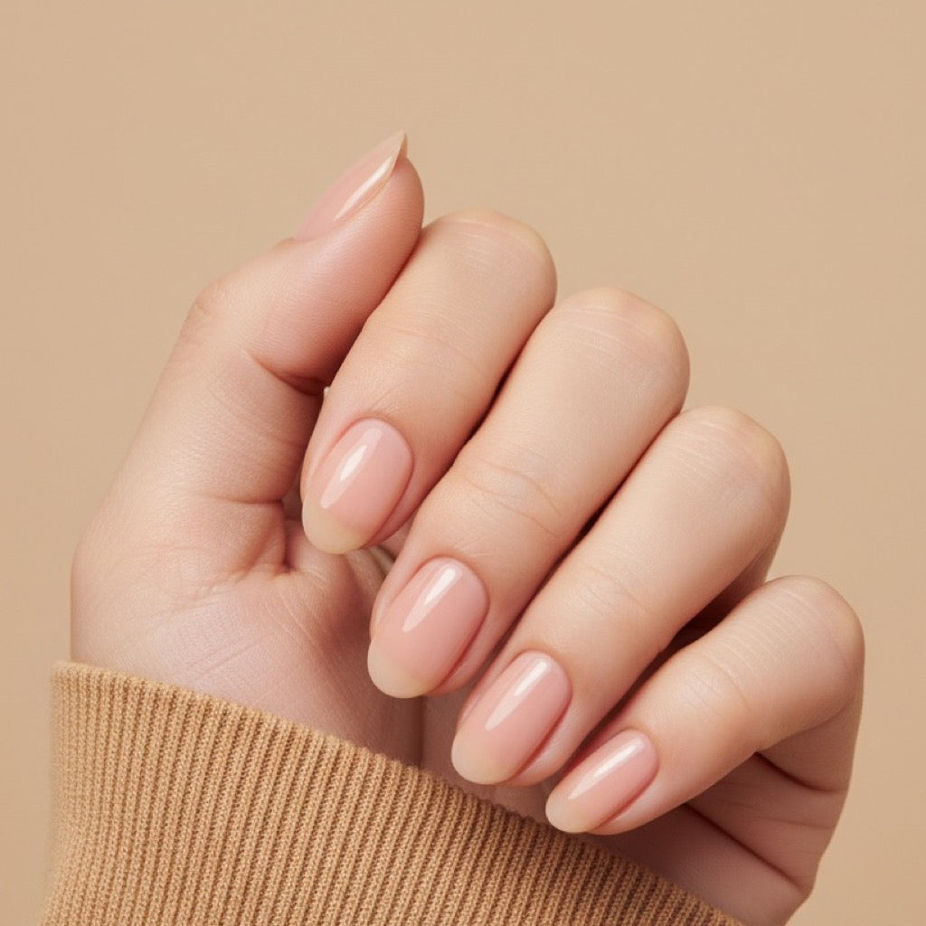 Second Skin Press-On Nails NAILINK EVERYDAY press-on nails, worn fist view