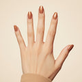 Glazed Latte Press-On Nails NAILINK EVERYDAY press-on nails, five-finger view, 24 nails in 12 sizes